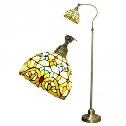 Golvlampa i Tiffany-Stil...