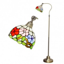 Golvlampa i Tiffany-Stil...