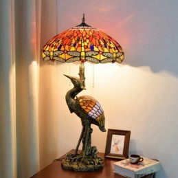 Bordslampa i Tiffany-Stil...