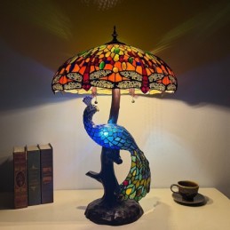 Bordslampa i Tiffany-Stil...
