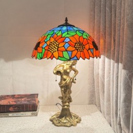 Bordslampa i Tiffany-Stil...