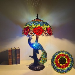 Bordslampa i Tiffany-Stil...
