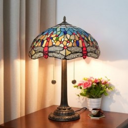 Bordslampa i Tiffany-Stil...