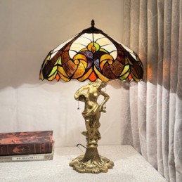 Bordslampa i Tiffany-Stil...