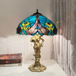 Bordslampa i Tiffany-Stil...