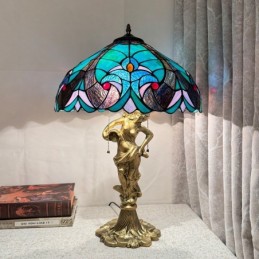 Bordslampa i Tiffany-Stil...