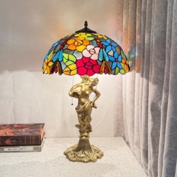 Bordslampa i Tiffany-Stil...