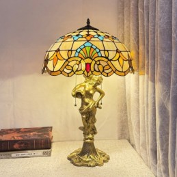 Bordslampa i Tiffany-Stil...