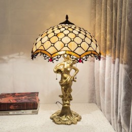 Bordslampa i Tiffany-Stil...