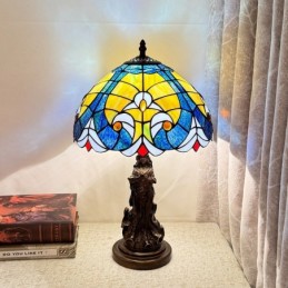 Bordslampa i Tiffany-Stil...