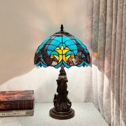 Bordslampa i Tiffany-Stil...