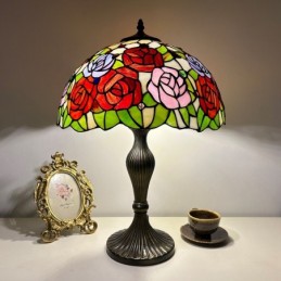 Bordslampa i Tiffany-Stil...