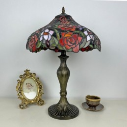 Bordslampa i Tiffany-Stil...
