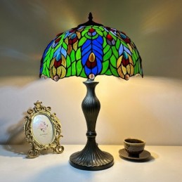 Bordslampa i Tiffany-Stil...
