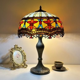 Bordslampa i Tiffany-Stil...