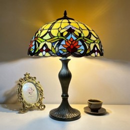 Bordslampa i Tiffany-Stil...