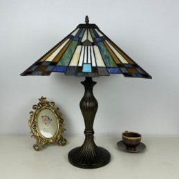 Bordslampa i Tiffany-Stil...