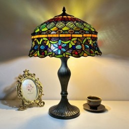 Bordslampa i Tiffany-Stil...