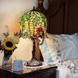 Bordslampa i Tiffany-Stil...