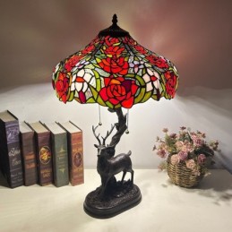 Bordslampa i Tiffany-Stil...