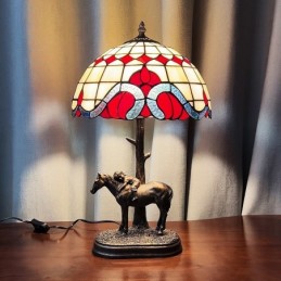 Bordslampa i Tiffany-Stil...