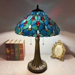 Bordslampa i Tiffany-Stil...