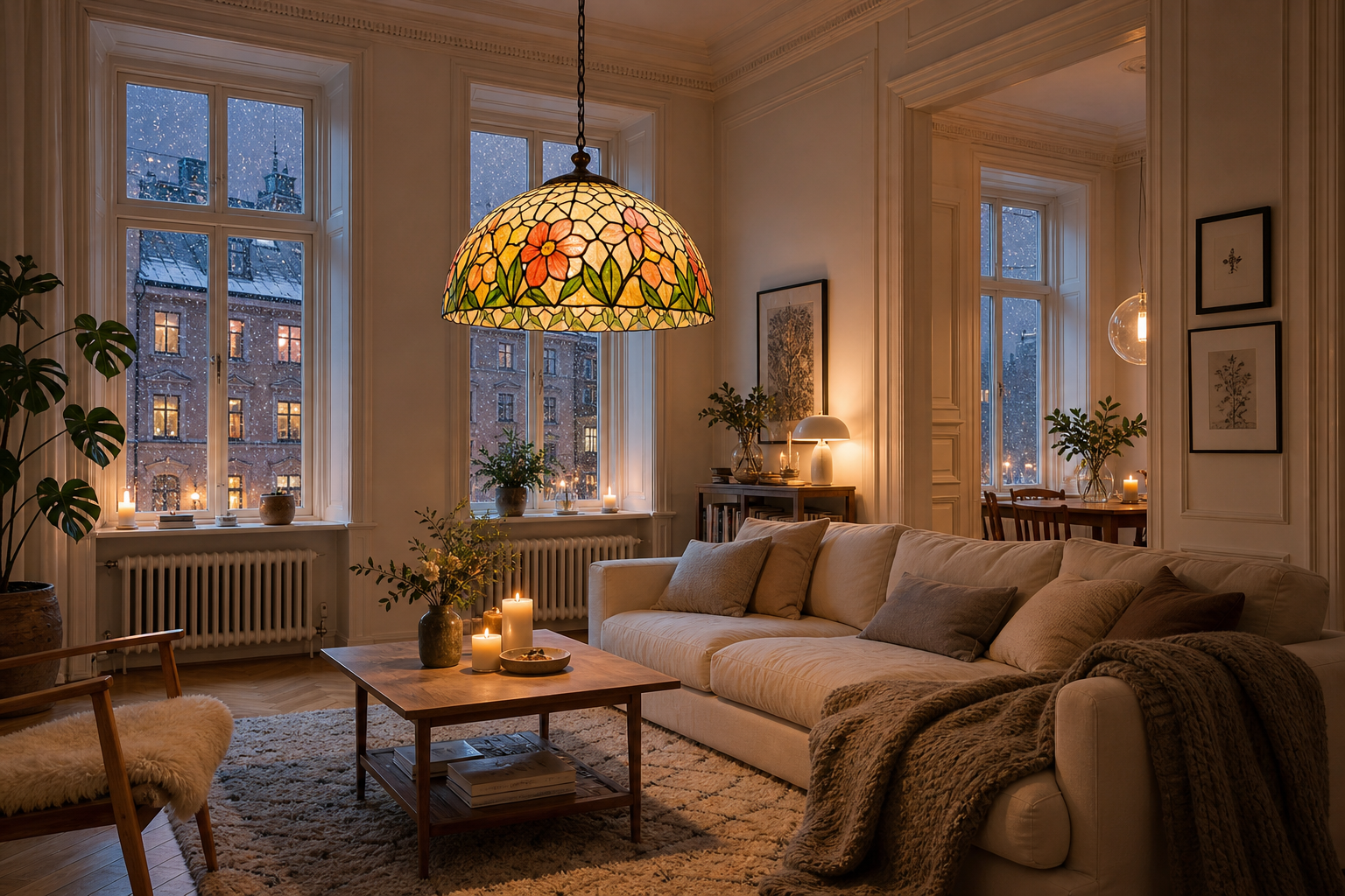 Målat glas lampa – så väljer du rätt Tiffany-belysning till ditt hem